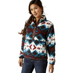 Ariat Womens Plainsview Berber Snap Front Sweatshirt