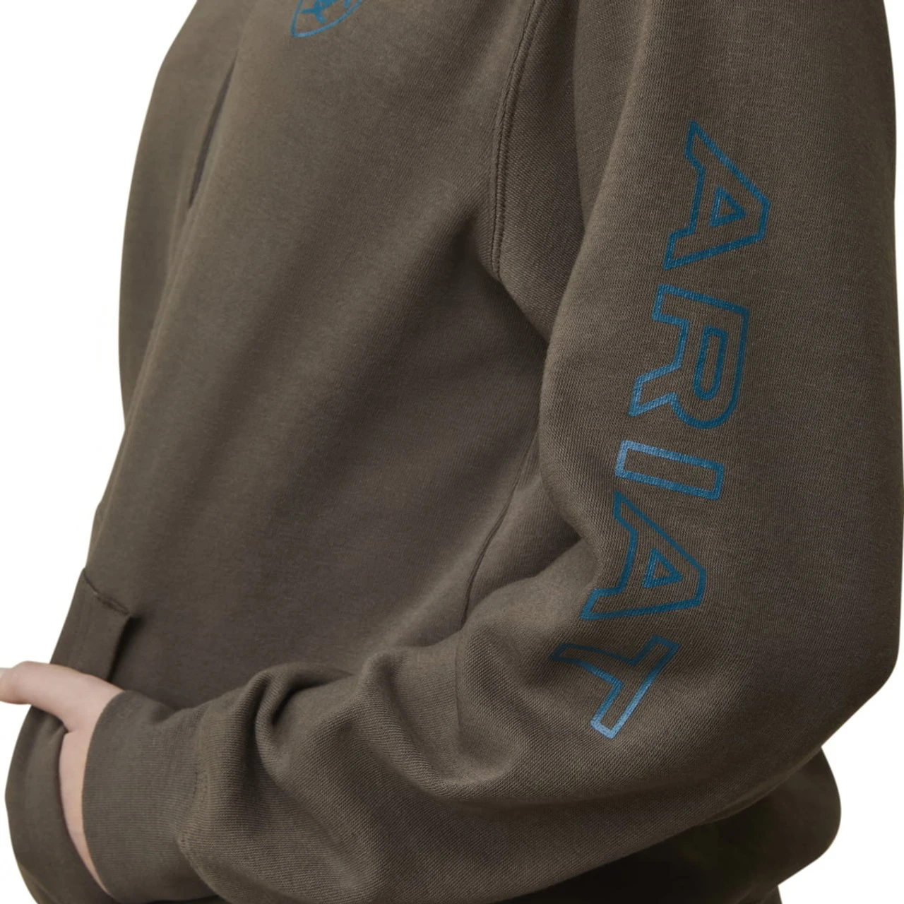 Ariat Womens Banyan Bark Logo 1/2 Zip Sweatshirt 2 Ariat Womens Banyan Bark Logo 1/2 Zip Sweatshirt - Image 2