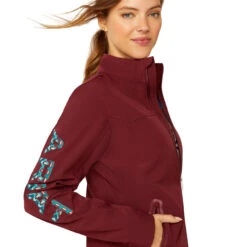 Ariat Womens Tawny Port Baja New Team Softshell Jacket 7 Ariat Womens Tawny Port Baja New Team Softshell Jacket -Ariat Shop P2769430 3 85411.1692304126