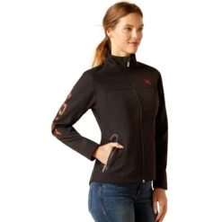 Ariat Womens Black Mirage New Team Softshell Jacket