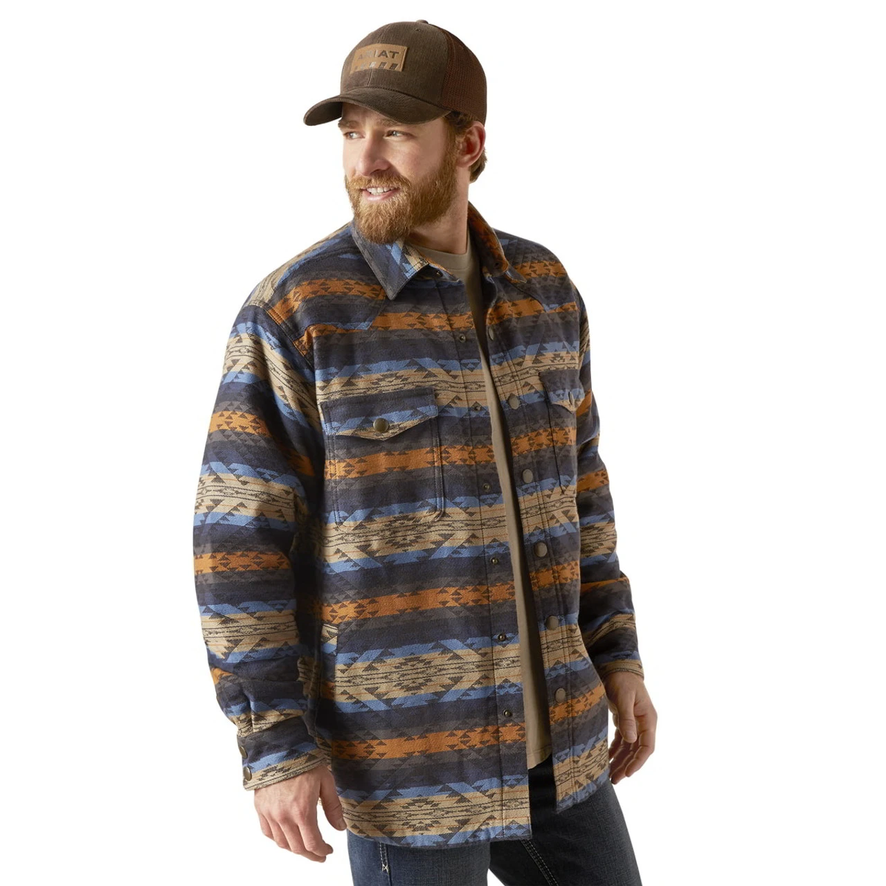 Ariat Mens Iron Heather Hartland Shirt Jacket 1 Ariat Mens Iron Heather Hartland Shirt Jacket