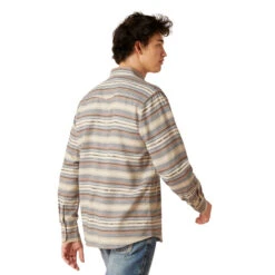 Ariat Mens Vaporous Gray Retro Hatcher Long Sleeve Shirts -Ariat Shop P2769550 3 49620.1692304337