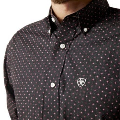 Ariat Mens Moonless Night Wrinkle Free Vance Classic Fit Long Sl -Ariat Shop P2769710 3 65073.1692303862