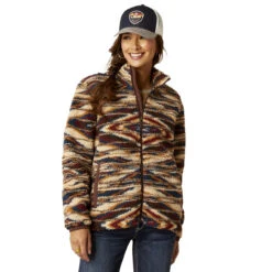 Ariat Womens Sunset Saltillo Chimayo Fleece Jacket