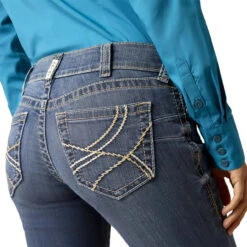 Ariat Womens R.E.A.L. Mid Rise Everlee Straight Leg Jean -Ariat Shop P2770015 3 06805.1692304003