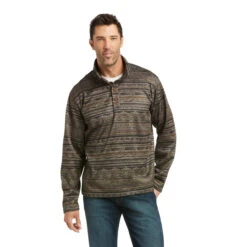 Ariat Mens Jetty Gray Serape Wesley Sweater