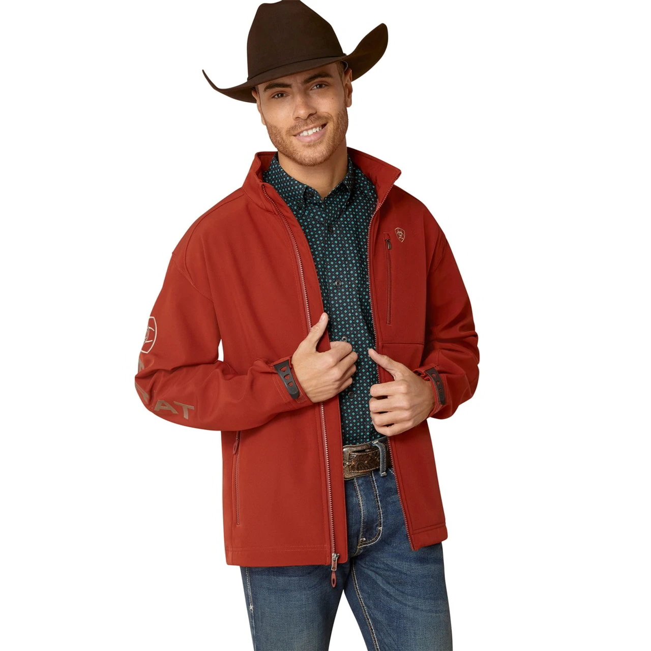 Ariat Mens Koa Wood Logo 2.0 Softshell Jacket 1 Ariat Mens Koa Wood Logo 2.0 Softshell Jacket