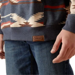 Ariat Mens Navy Printed Chimayo Hoodie 6 Ariat Mens Navy Printed Chimayo Hoodie -Ariat Shop P2771170 3 77671.1692304201