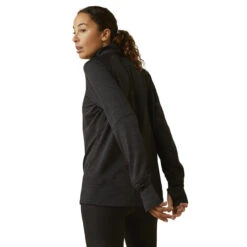 Ariat Womens Black Rebar Gridwork Baselayer 1/4 Zip T-Shirt 5 Ariat Womens Black Rebar Gridwork Baselayer 1/4 Zip T-Shirt -Ariat Shop P2771570 3 60520.1692304402