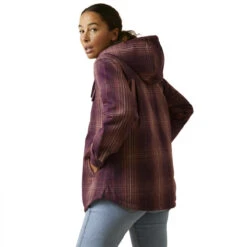 Ariat Womens Rebar Potent Purple Plaid Flannel Shirt Jacket -Ariat Shop P2771690 4 15840.1692304211