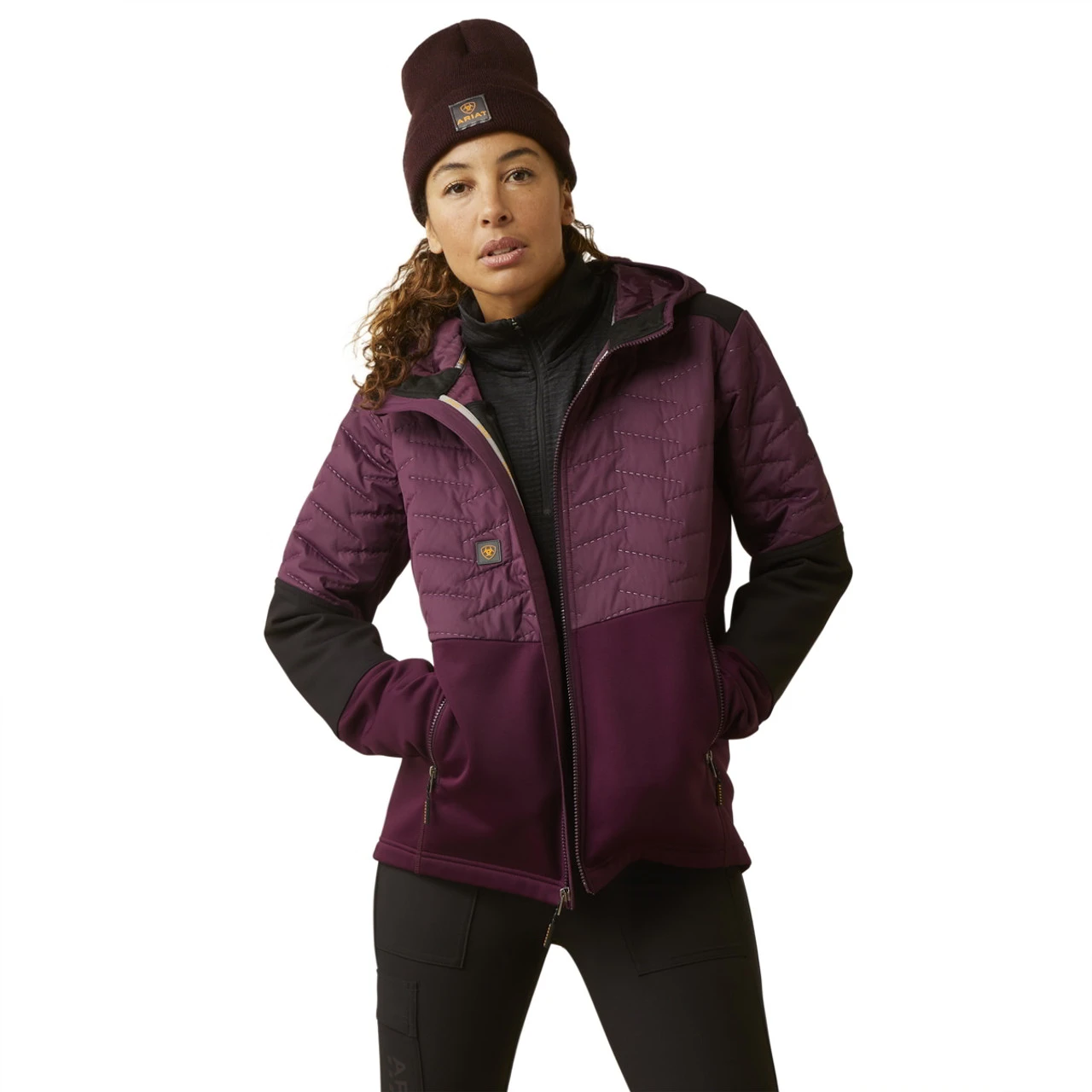 Ariat Womens Potent Purple Rebar Cloud 9 Insulated Jacket 1 Ariat Womens Potent Purple Rebar Cloud 9 Insulated Jacket