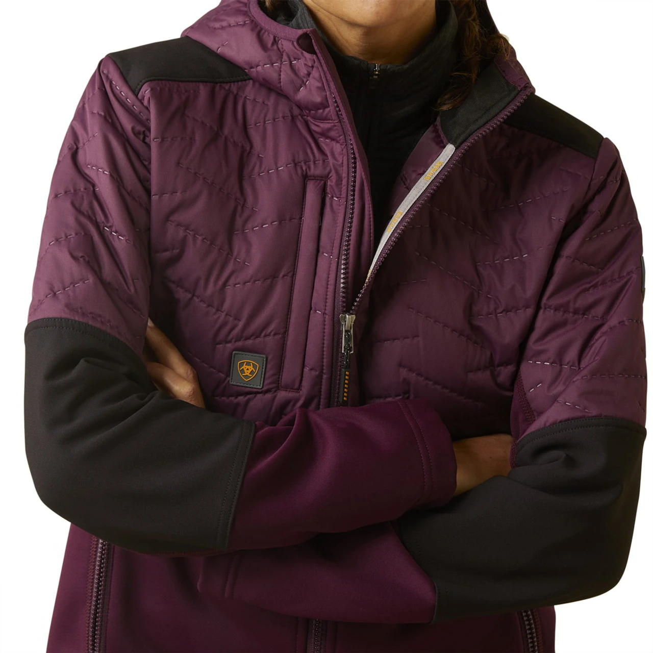Ariat Womens Potent Purple Rebar Cloud 9 Insulated Jacket 2 Ariat Womens Potent Purple Rebar Cloud 9 Insulated Jacket - Image 2