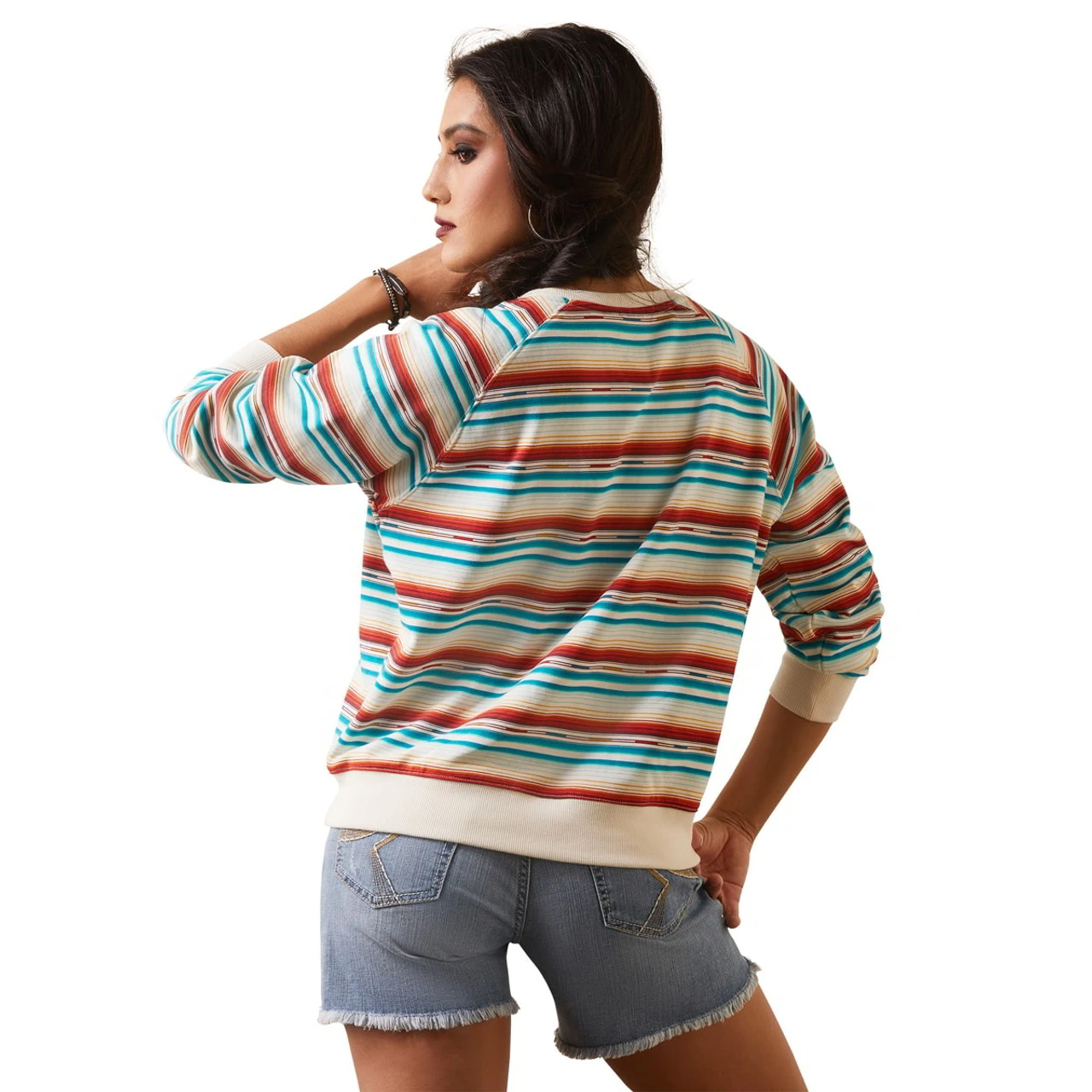 Ariat Womens R.E.A.L. Rosa Serape Sweater 2 Ariat Womens R.E.A.L. Rosa Serape Sweater - Image 2