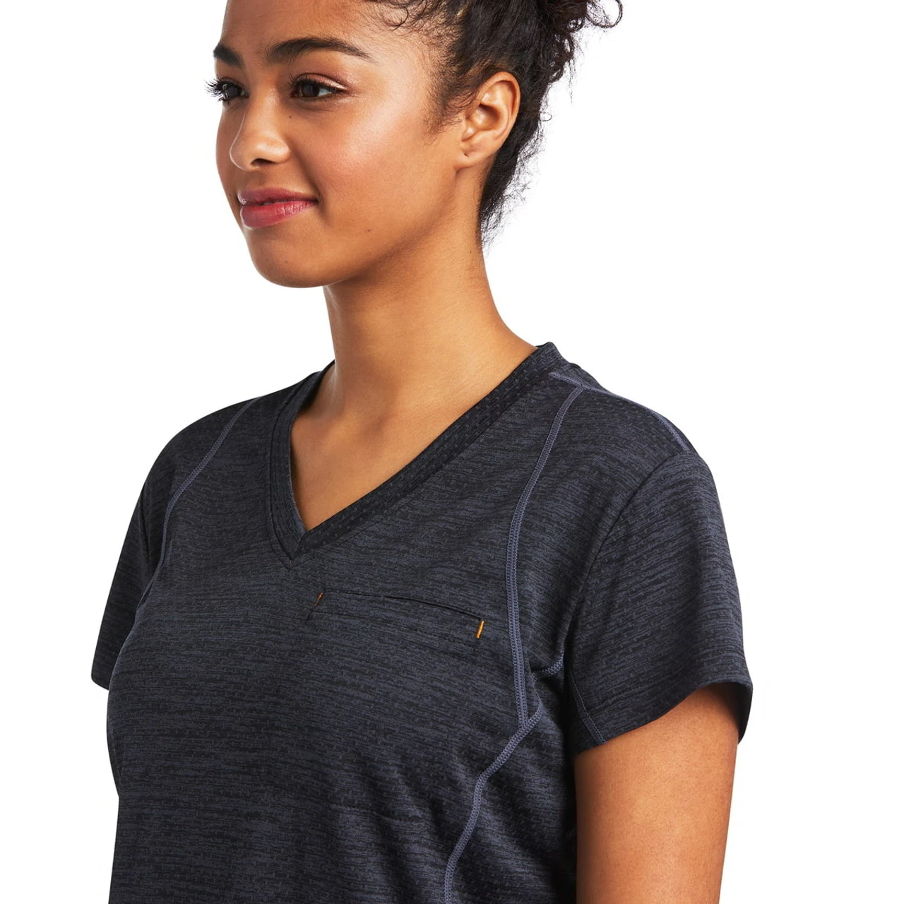 Ariat Womens Black Rebar Evolution Short Sleeve T-Shirt 3 Ariat Womens Black Rebar Evolution Short Sleeve T-Shirt - Image 3