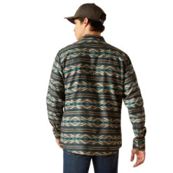 Ariat Men's Green Southwest Harper Print Long Sleeve Button Up Shirt -Ariat Shop P2793085 3 89049.1697043091