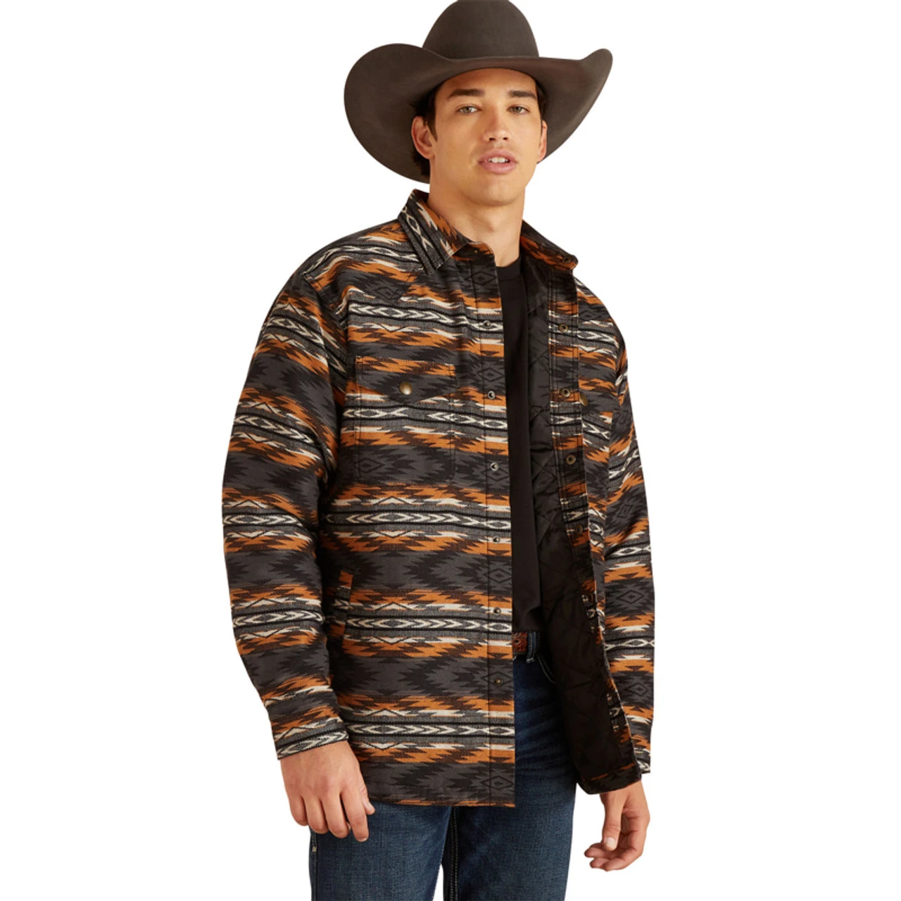 Ariat Men's Sandshell Harcourt Print Long Sleeve Shirt Jacket 1 Ariat Men's Sandshell Harcourt Print Long Sleeve Shirt Jacket