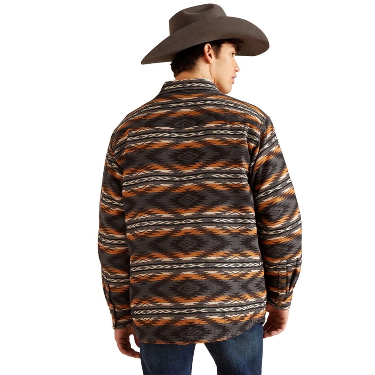 Ariat Men's Sandshell Harcourt Print Long Sleeve Shirt Jacket 4 Ariat Men's Sandshell Harcourt Print Long Sleeve Shirt Jacket - Image 4