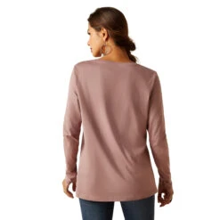 Ariat Womens Twilight Mauve Fawna Long Sleeve Tee -Ariat Shop P2796365 3 43794.1695137940