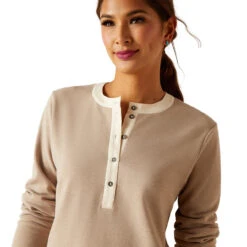 Ariat Womens Savannah Tan Prairie Henley Top 7 Ariat Womens Savannah Tan Prairie Henley Top -Ariat Shop P2796460 4 89360.1695137760