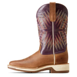 Ariat Womens Toasty Tan & Vino Ridgeback Square Toe Boots -Ariat Shop P2797395 4 99311.1692303834