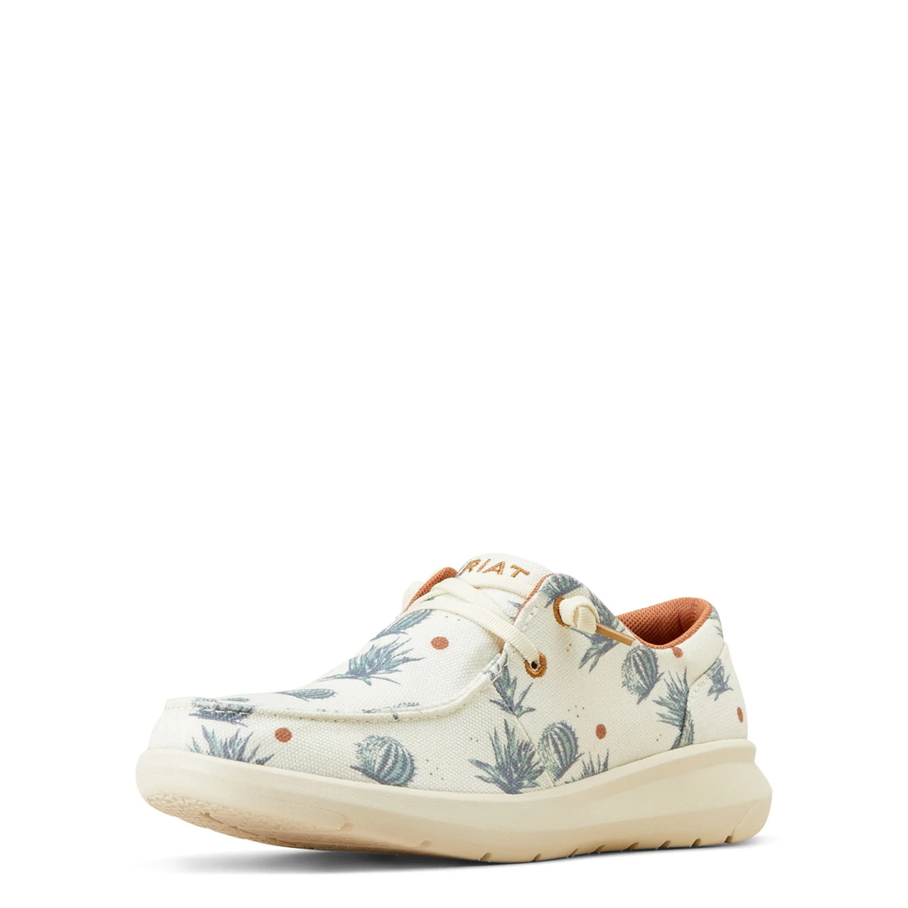 Ariat Womens Cream Nueces Cactus Print Hilo Sendero Shoe 1 Ariat Womens Cream Nueces Cactus Print Hilo Sendero Shoe