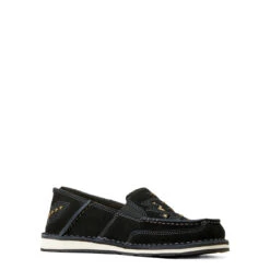 Ariat Women's Black Suede & Gold Cruiser Azteca Slip On Shoes