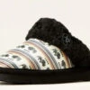 Ariat Ladies Jackie Square Toe Buffalo Slipper