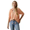 Ariat Womens Papaya Punch Petunia Top