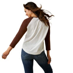 Ariat Womens Cloud Dancer Wild Ride Long Sleeve Tee -Ariat Shop P2842510 3 43537.1683573251