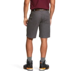Ariat Mens Grey Rebar Tough DuraStretch Work Shorts -Ariat Shop P2842975 3 41185.1683573268