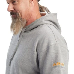 Ariat Mens Heather Grey Rebar Workman Hoodie -Ariat Shop P2843085 3 84280.1683573332